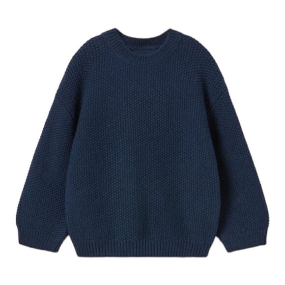 ZARA Kids | Navy | RICE STITCH SWEATER - Picture 2 of 7